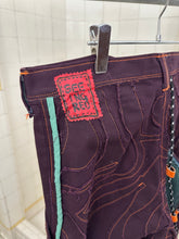 Load image into Gallery viewer, Seeing Red Baggy Tiger Camo Pants with Frayed Applique - Size XL