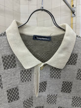 Load image into Gallery viewer, 1980s Issey Miyake Jacquard Checker Knit Polo Shirt - Size M