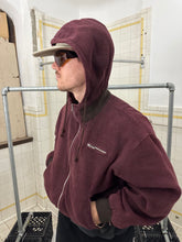 Load image into Gallery viewer, 1990s Katharine Hamnett Burgundy Hooded Bomber - Size M