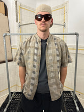 Load image into Gallery viewer, 1980s Issey Miyake Brush Plaid Button Up Shirt - Size M