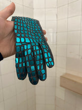 Load image into Gallery viewer, aw2000 Issey Miyake Turquoise Scale Gloves - Size S