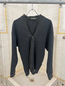 1980s Issey Miyake Two-way Center Full-zip Sweatshirt - Size S
