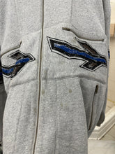 Load image into Gallery viewer, 1980s Issey Miyake Fullzip Sweatshirt with Airplane Graphics - Size M