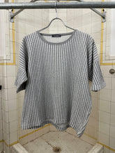 Load image into Gallery viewer, 1980s Issey Miyake Striped Knit Tee with Jacquard Back Graphic - Size M