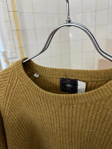 1980s Armani Wide Heavy Rib Knit Sweater - Size L