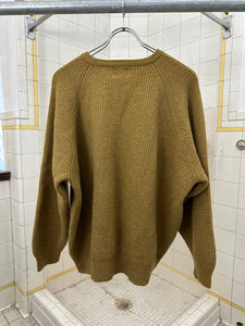 1980s Armani Wide Heavy Rib Knit Sweater - Size L
