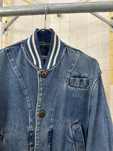 Load image into Gallery viewer, 1980s Katharine Hamnett Denim Teddy Jacket with Hidden Cargo Pocket - Size L