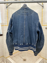 Load image into Gallery viewer, 1980s Katharine Hamnett Denim Teddy Jacket with Hidden Cargo Pocket - Size L