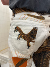 Load image into Gallery viewer, ss1994 Issey Miyake Painted Bald Eagle Jeans - Size L