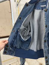 Load image into Gallery viewer, 1980s Katharine Hamnett Denim Teddy Jacket with Hidden Cargo Pocket - Size L