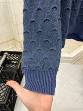 Load image into Gallery viewer, 1980s Issey Miyake Blue Scale Knit Turtleneck Sweater - Size L