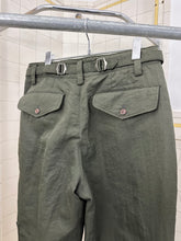 Load image into Gallery viewer, aw1985 Issey Miyake Green Parachute Pants with Cinching Side Zippers - Size M