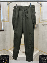 Load image into Gallery viewer, aw1985 Issey Miyake Green Parachute Pants with Cinching Side Zippers - Size M