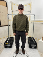 Load image into Gallery viewer, 1980s Issey Miyake Green Scale Knit Turtleneck Sweater - Size L