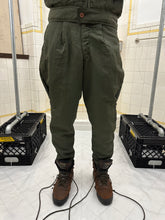 Load image into Gallery viewer, aw1985 Issey Miyake Green Parachute Pants with Cinching Side Zippers - Size M
