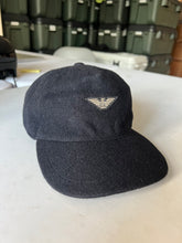 Load image into Gallery viewer, 1990s Armani Dark Blue Eagle Logo Fitted Cap - Size M
