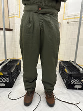 Load image into Gallery viewer, aw1985 Issey Miyake Green Parachute Pants with Cinching Side Zippers - Size M