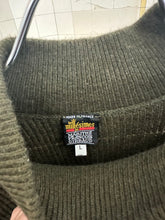 Load image into Gallery viewer, 1980s Marithe Francois Girbaud Batwing Rib Knit Sweater with Zippered Collar - Size L