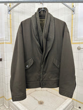 Load image into Gallery viewer, 1980s Issey Miyake Green Striped Coach Jacket with Expandable Lapel - Size M