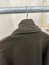 Load image into Gallery viewer, 1980s Issey Miyake Green Striped Coach Jacket with Expandable Lapel - Size M