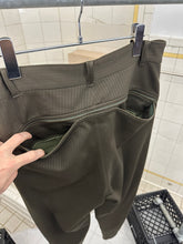 Load image into Gallery viewer, 1980s Issey Miyake Green Striped Pleated Trousers with Zippered Backpockets - Size M