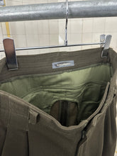 Load image into Gallery viewer, 1980s Issey Miyake Green Striped Pleated Trousers with Zippered Backpockets - Size M