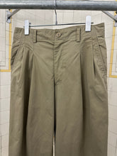 Load image into Gallery viewer, 1980s Issey Miyake Pleated Khaki Trousers with Zippered Backpockets - Size S