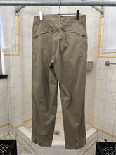 Load image into Gallery viewer, 1980s Issey Miyake Pleated Khaki Trousers with Zippered Backpockets - Size S