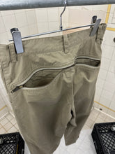 Load image into Gallery viewer, 1980s Issey Miyake Pleated Khaki Trousers with Zippered Backpockets - Size S