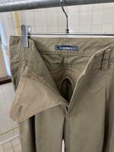 Load image into Gallery viewer, 1980s Issey Miyake Pleated Khaki Trousers with Zippered Backpockets - Size S