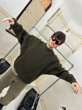 Load image into Gallery viewer, 1980s Marithe Francois Girbaud Batwing Rib Knit Sweater with Zippered Collar - Size L