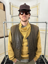 Load image into Gallery viewer, 1980s Marithe Francois Girbaud x Compagnie Des Montagnes &amp; Des Forets Leather Hunting Vest - Size L