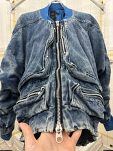 Load image into Gallery viewer, 2010s Bernhard Willhelm Denim Bomber with Elasticated Sleeves - Size M