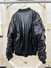 Load image into Gallery viewer, 2010s Bernhard Willhelm Shiny Pleather Bomber with Elasticated Sleeves - Size L