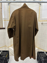 Load image into Gallery viewer, 1980s Vintage Brown Trench Coat with Pleated Bib and Shoulderpads - Size S