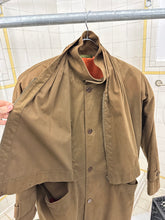 Load image into Gallery viewer, 1980s Vintage Brown Trench Coat with Pleated Bib and Shoulderpads - Size S