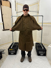 Load image into Gallery viewer, 1980s Vintage Brown Trench Coat with Pleated Bib and Shoulderpads - Size S