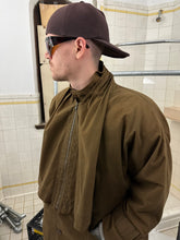 Load image into Gallery viewer, 1980s Vintage Brown Trench Coat with Pleated Bib and Shoulderpads - Size S