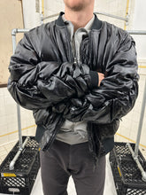 Load image into Gallery viewer, 2010s Bernhard Willhelm Shiny Pleather Bomber with Elasticated Sleeves - Size L