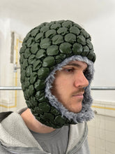Load image into Gallery viewer, 2000s Issey Miyake Bubble Wrap Liner Hat in Green - Size OS
