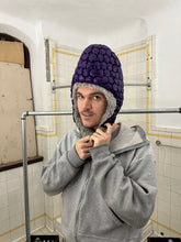Load image into Gallery viewer, 2000s Issey Miyake Bubble Wrap Liner Hat in Purple - Size OS