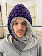 Load image into Gallery viewer, 2000s Issey Miyake Bubble Wrap Liner Hat in Purple - Size OS