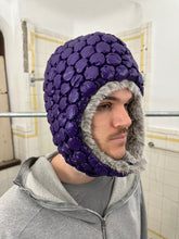 Load image into Gallery viewer, 2000s Issey Miyake Bubble Wrap Liner Hat in Purple - Size OS