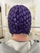 Load image into Gallery viewer, 2000s Issey Miyake Bubble Wrap Liner Hat in Purple - Size OS