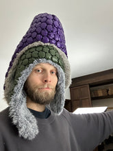 Load image into Gallery viewer, 2000s Issey Miyake Bubble Wrap Liner Hat in Purple - Size OS