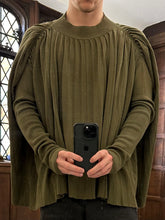 Load image into Gallery viewer, 1980s Issey Miyake Pleated Cape Sweater - Size S