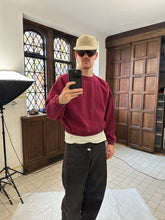 Load image into Gallery viewer, 1990s Armani Wine Red Crewneck - Size L