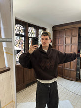 Load image into Gallery viewer, 1990s Armani Embroidered Quarterzip Fleece - Size L