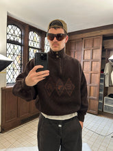 Load image into Gallery viewer, 1990s Armani Embroidered Quarterzip Fleece - Size L