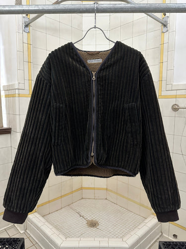 1980s Armani Thick Corduroy Jacket with Fleece Lining - Size M